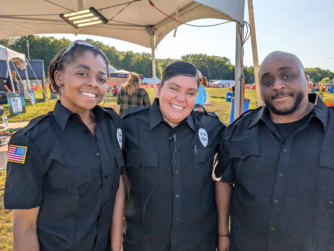 Three Tiburo Security officers on assignment